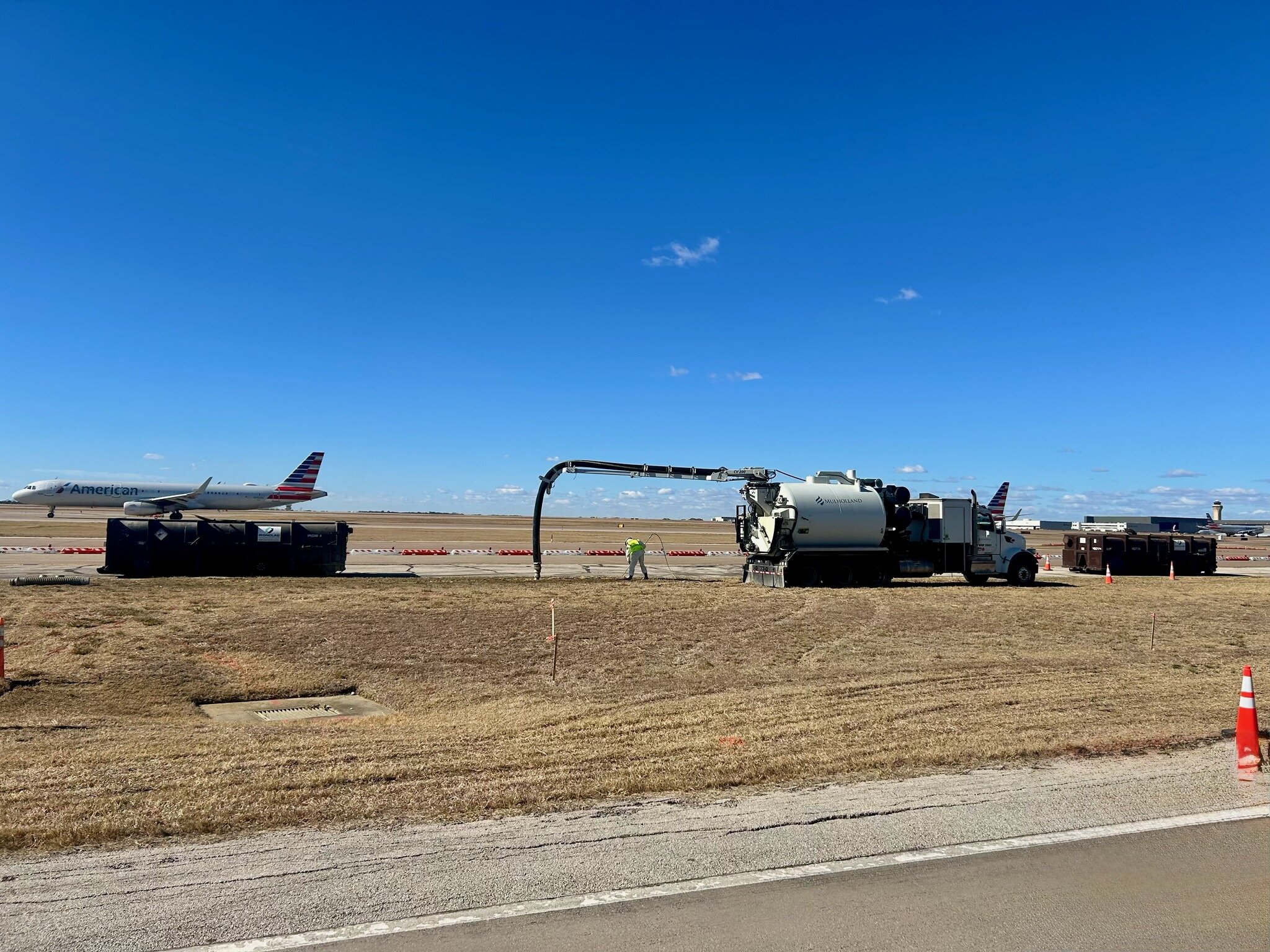hydrovac at DFW Airport